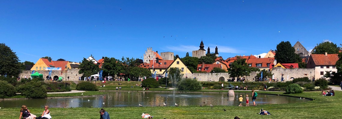 Almedalen i Visby, foto.