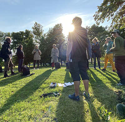 Naturvägledning för yrkesverksamma vid Fyrisån.  