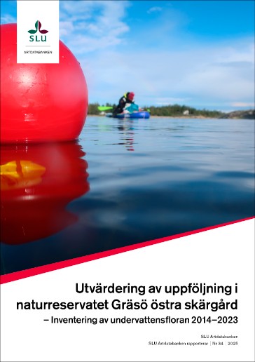 Omslag för rapport om utvärdering av naturreservatet Gräsö.